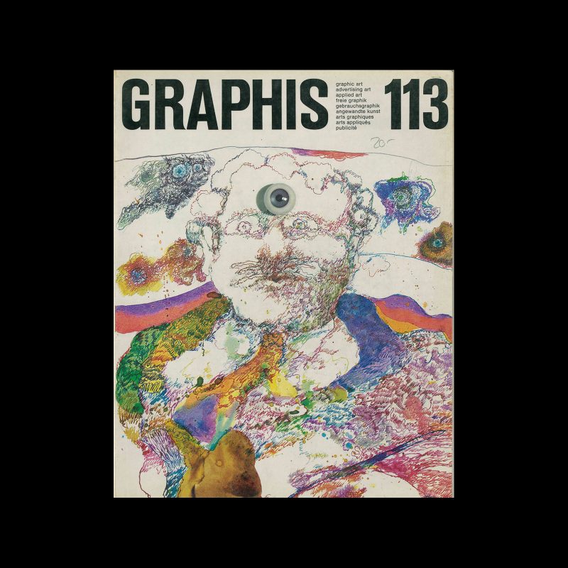 Graphis 113, 1964. Cover design by Heinz Edelmann.