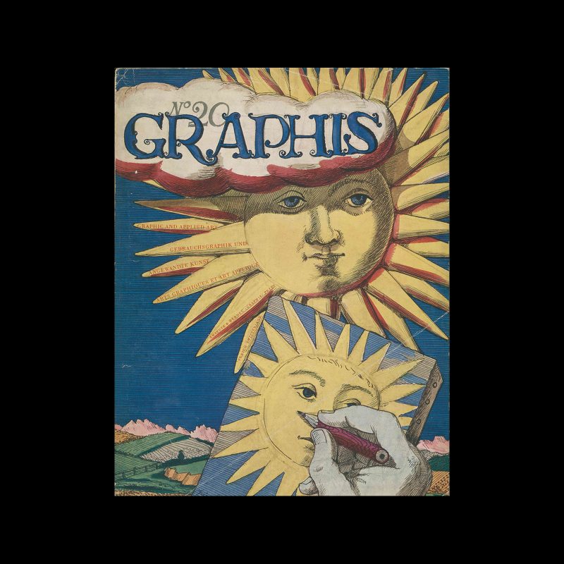 Graphis 20, 1947. Cover design by Piero Fornasetti