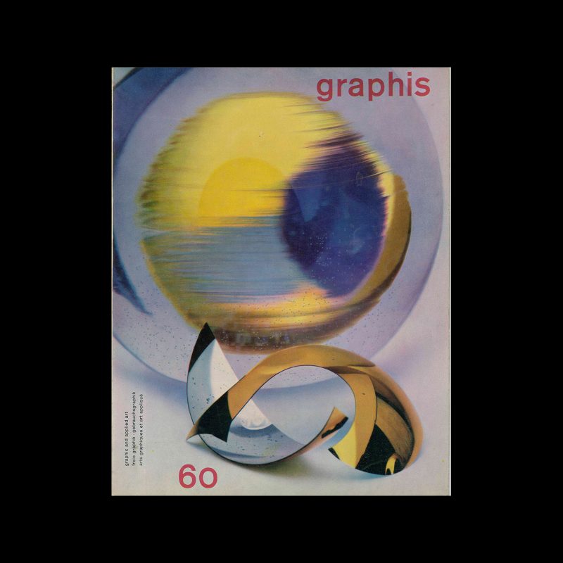 Graphis 60, 1955. Cover design by Michael Wolgensinger