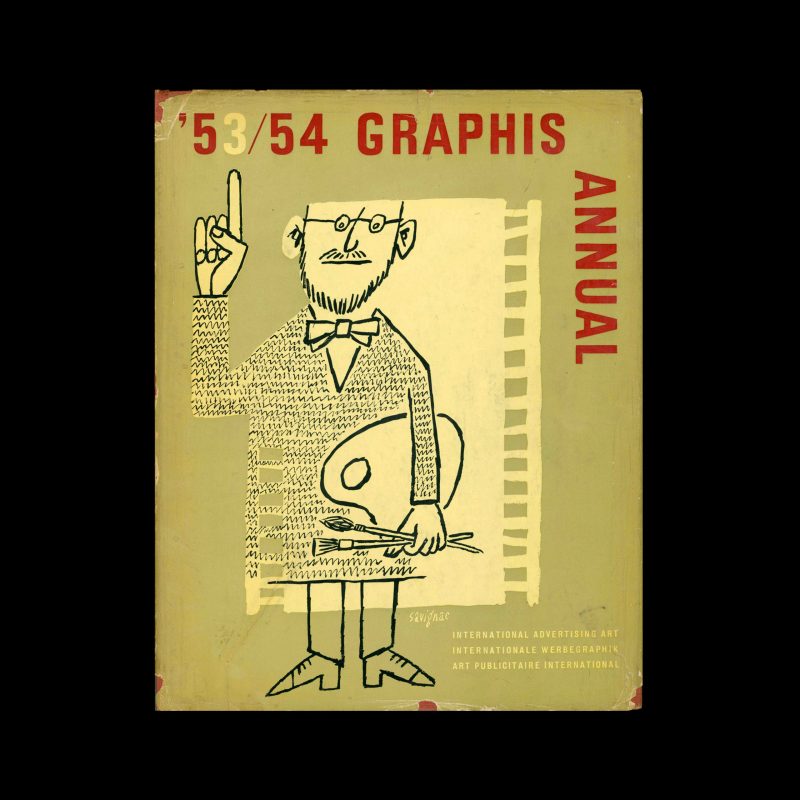 Graphis Annual 1953|54. Cover design by Raymond Savignac