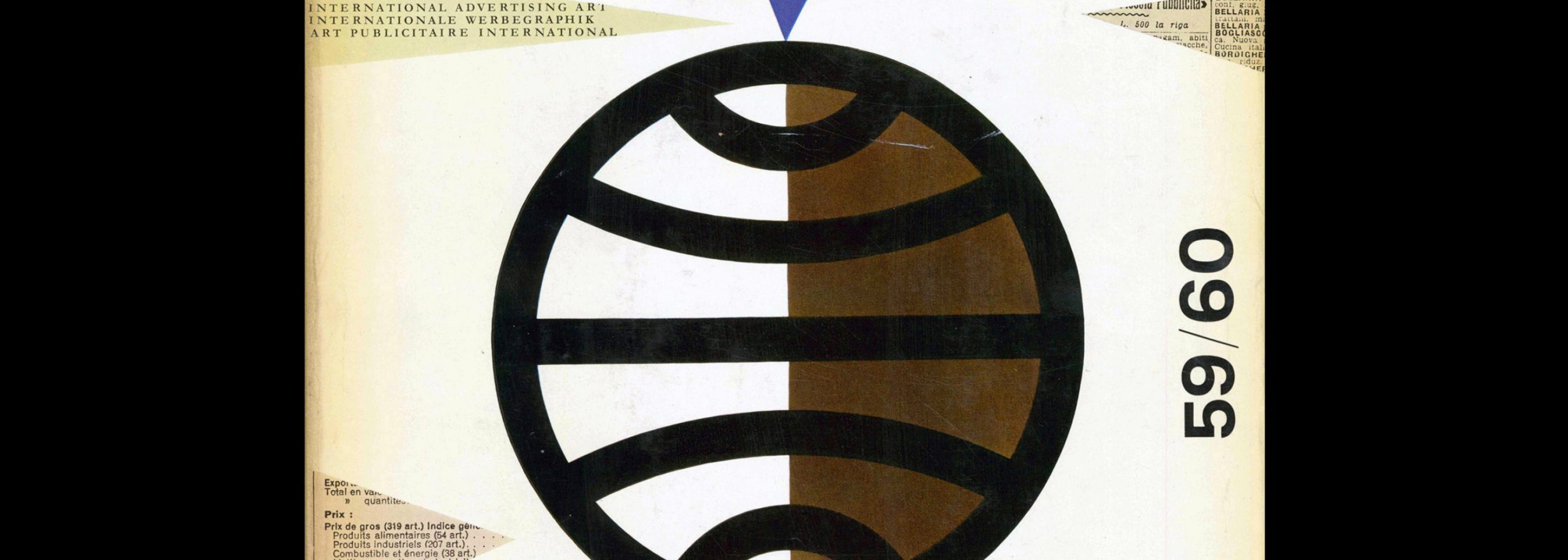 Graphis Annual 1959|60. Cover design by George Giusti