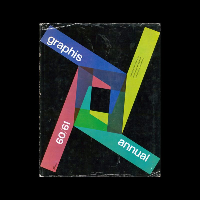 Graphis Annual 1960|61. Cover design by Yusaku Kamekura