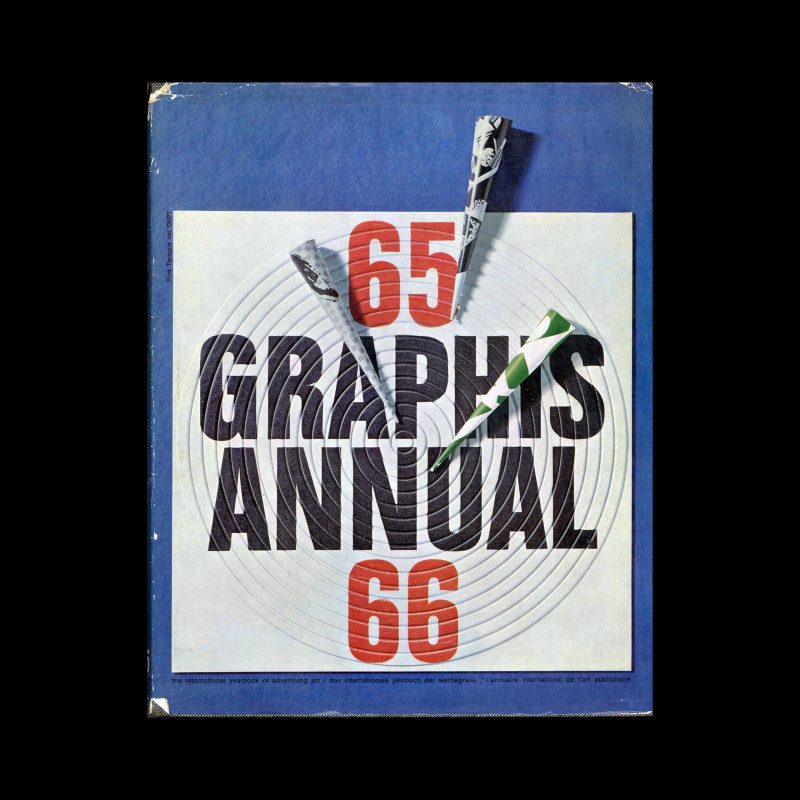 Graphis Annual 1965|66. Cover design by Pino Tovaglia