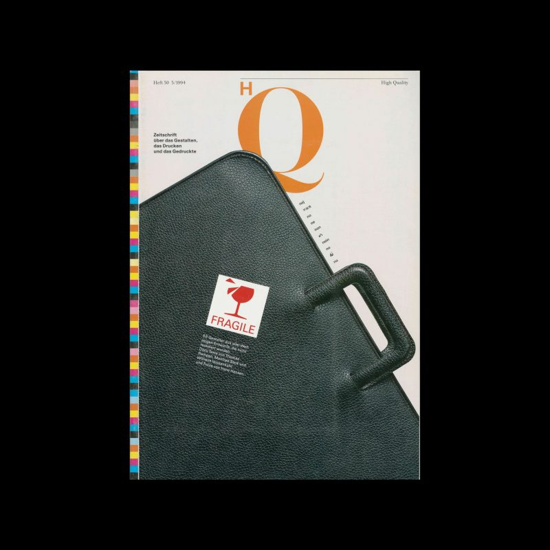 HQ- High Quality, Heft 30 3/1994. Designed by Büro Rolf Müller