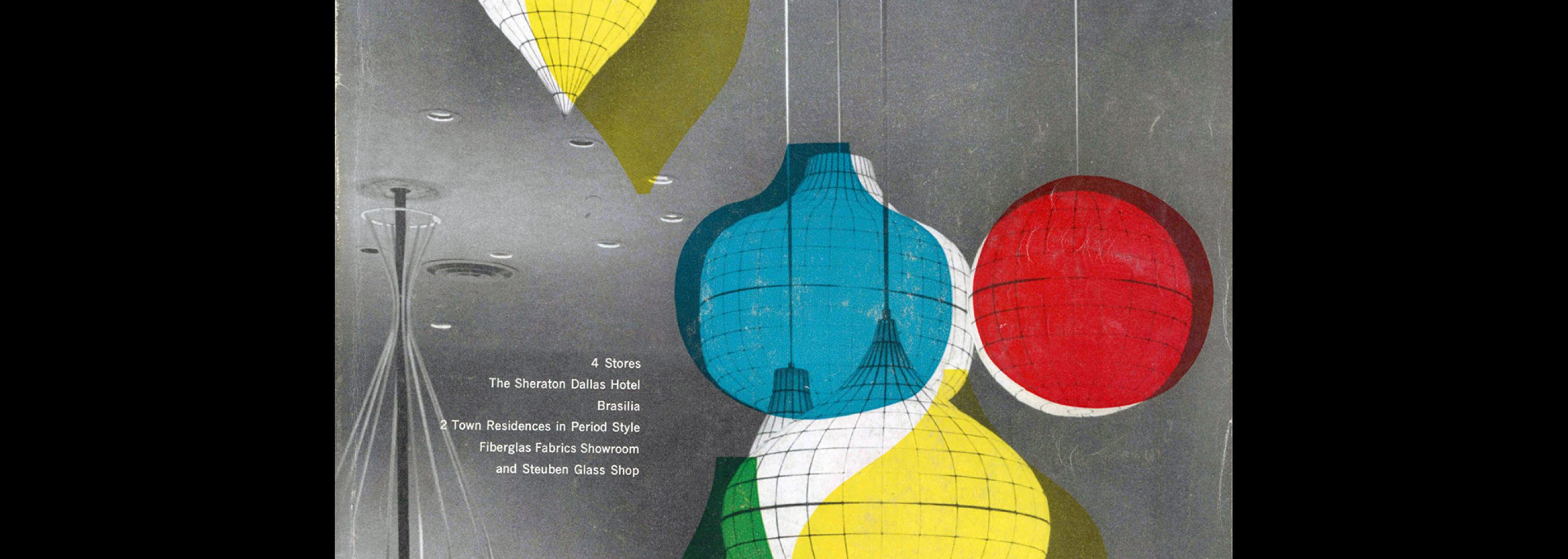 Interiors, June 1959. Cover design by Arnold Saks