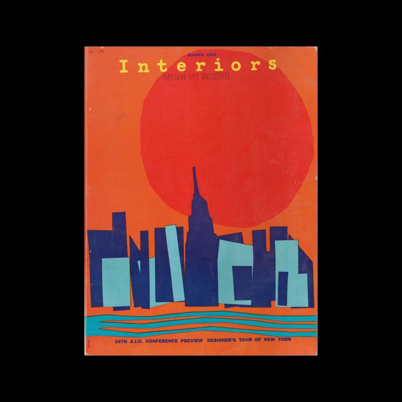 Interiors, March 1965. Cover design by PV Norado