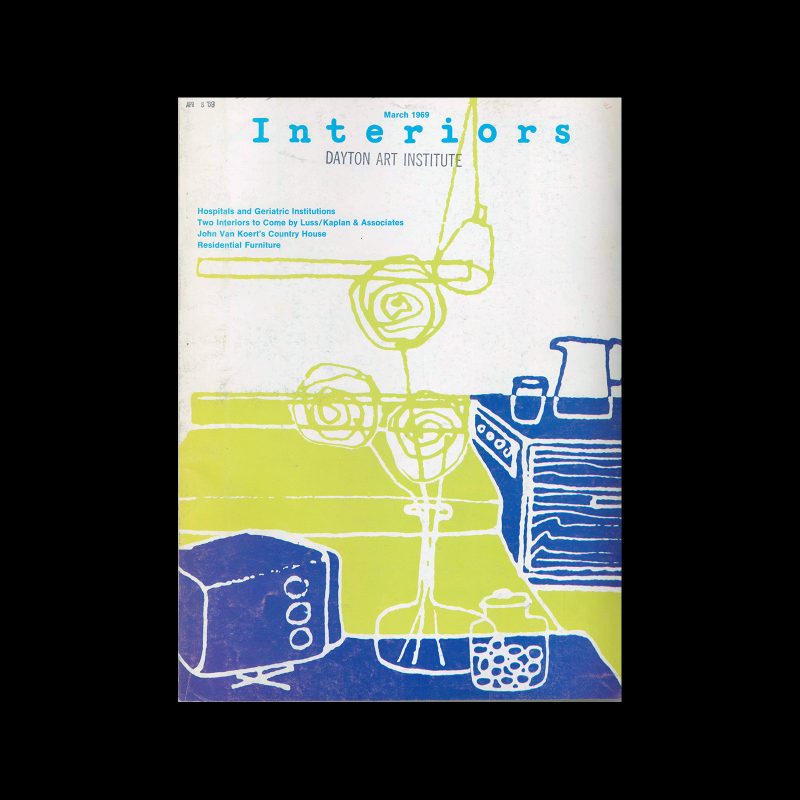 Interiors, March 1969. Cover design by Ellen Keusch
