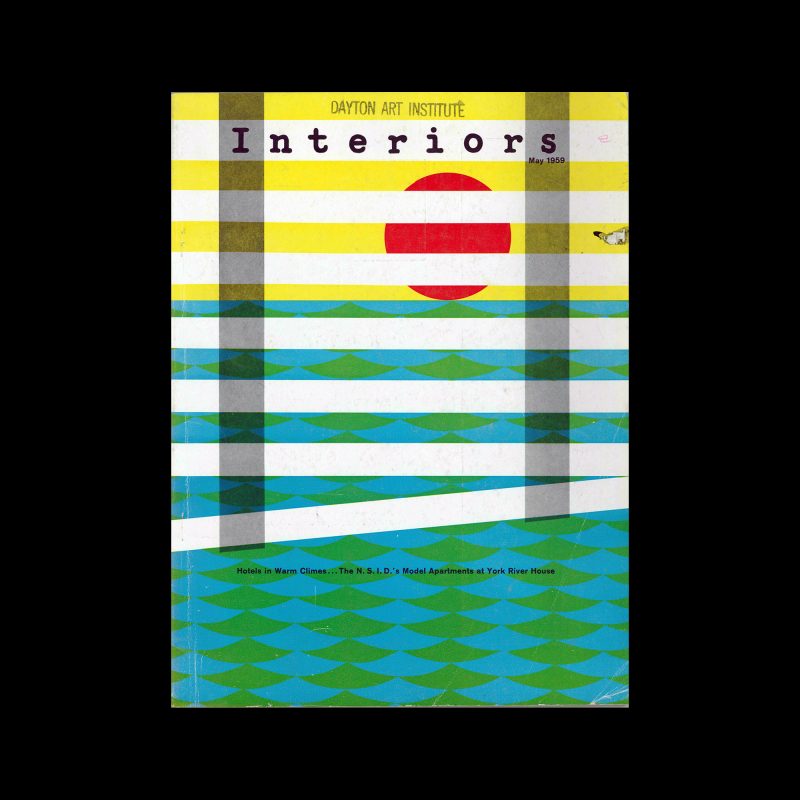 Interiors, May 1959. Cover design by Lou Klein