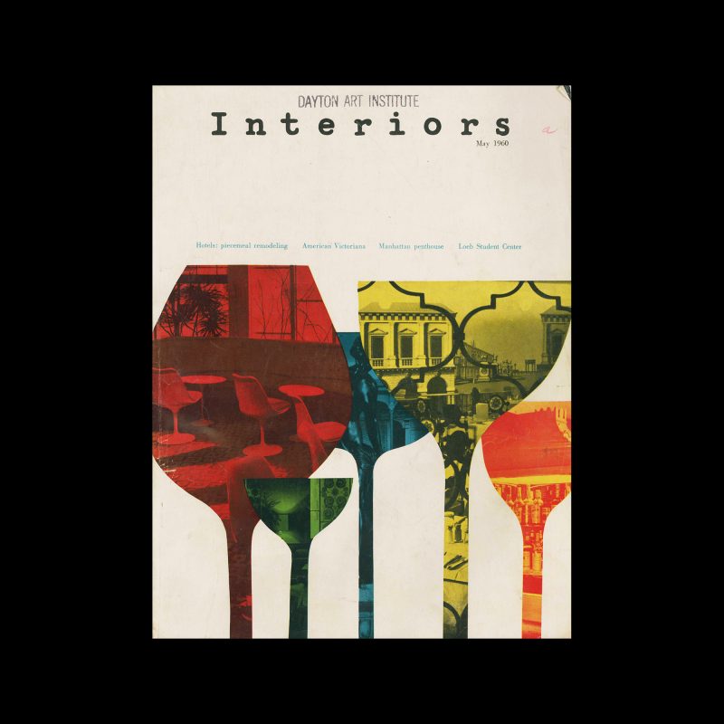 Interiors, May 1960. Cover design by Arnold Saks