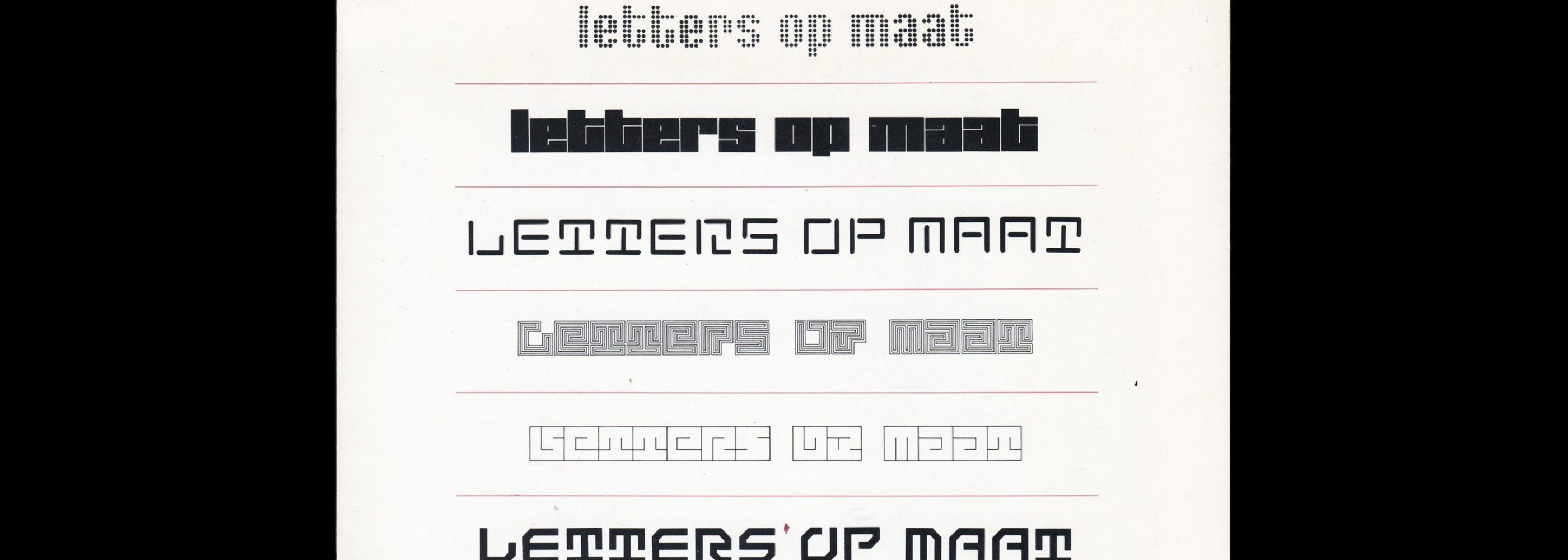 Letters op maat. Lecturis 18, Jurriaan Schrofer, 1987