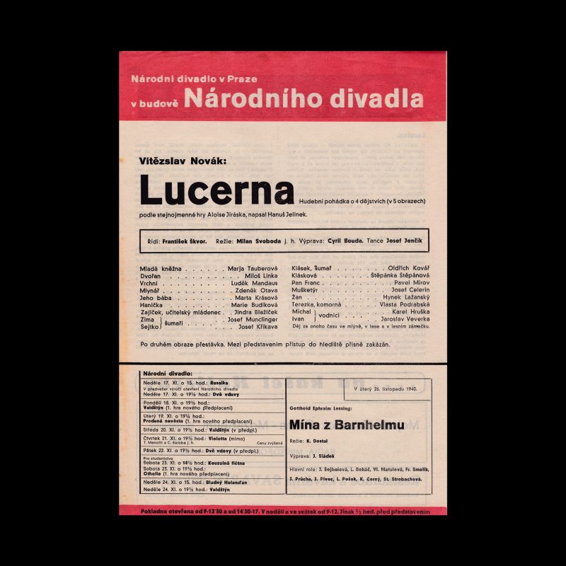 Lucerna designed by Ludislav Sutnar