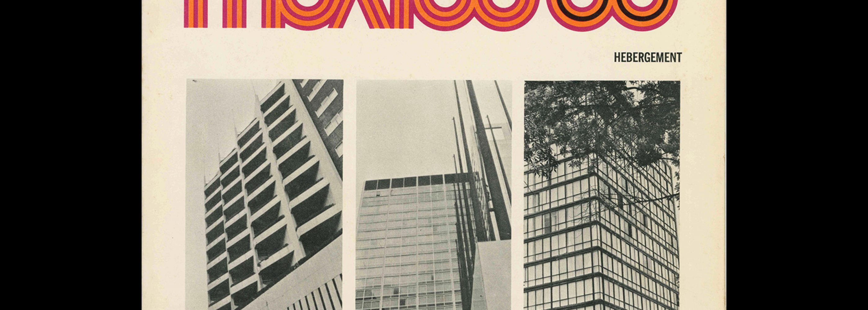 Mexico 1968, Communique Olympique 7, 1968. Designed by Lance Wyman