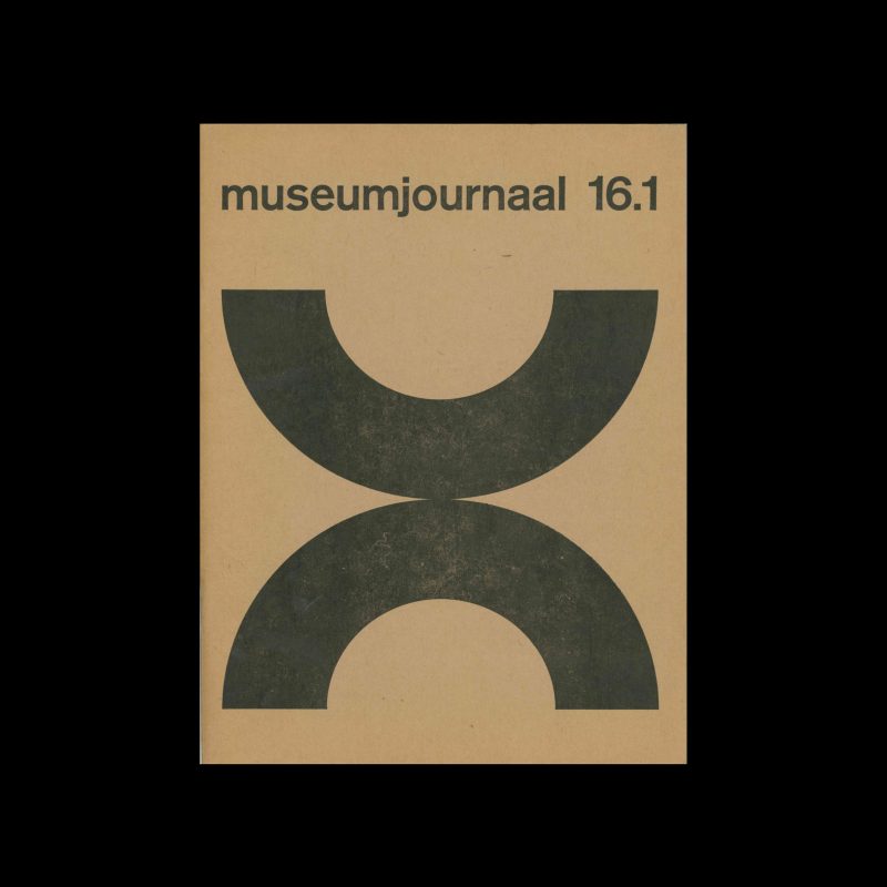 Museumjournaal, Serie 16 no1, 1971. Designed by Jurriaan Schrofer.