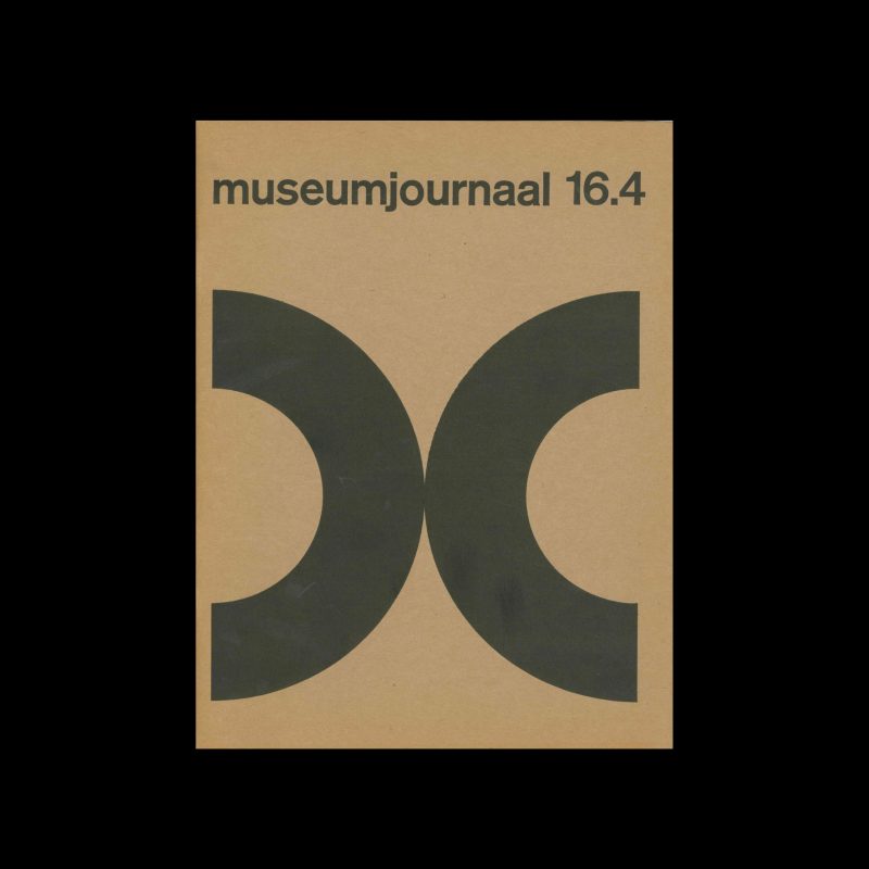 Museumjournaal, Serie 16 no4, 1971. Designed by Jurriaan Schrofer.