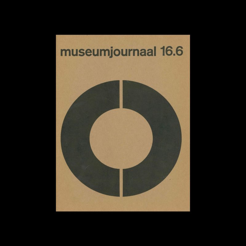 Museumjournaal, Serie 16 no6, 1971. Designed by Jurriaan Schrofer.