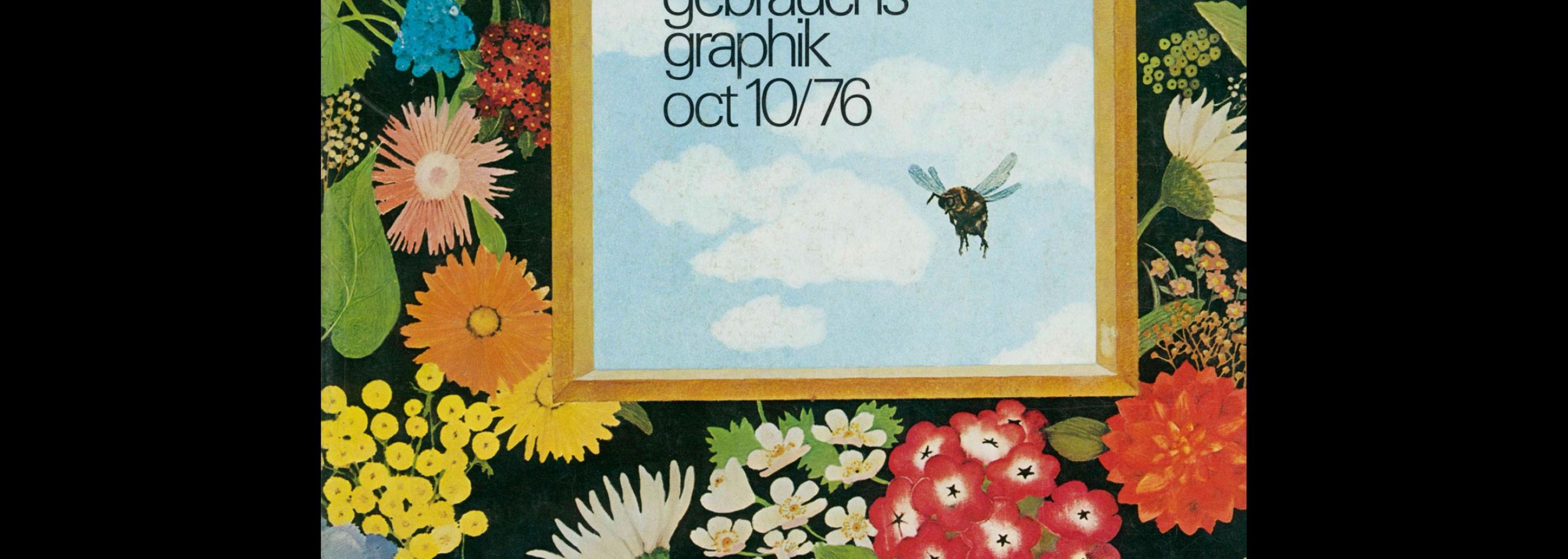 Novum Gebrauchsgraphik, 10, 1976. Cover design by Karin Blume