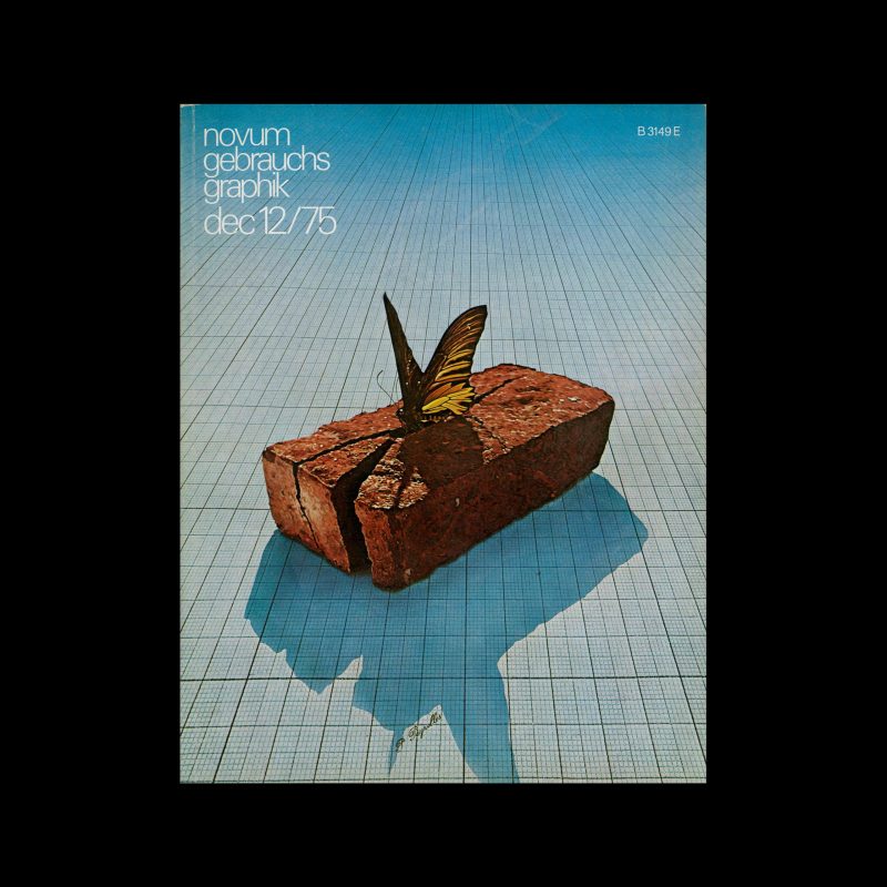 Novum Gebrauchsgraphik, 12, 1975. Cover design by Pierre Peyrolles