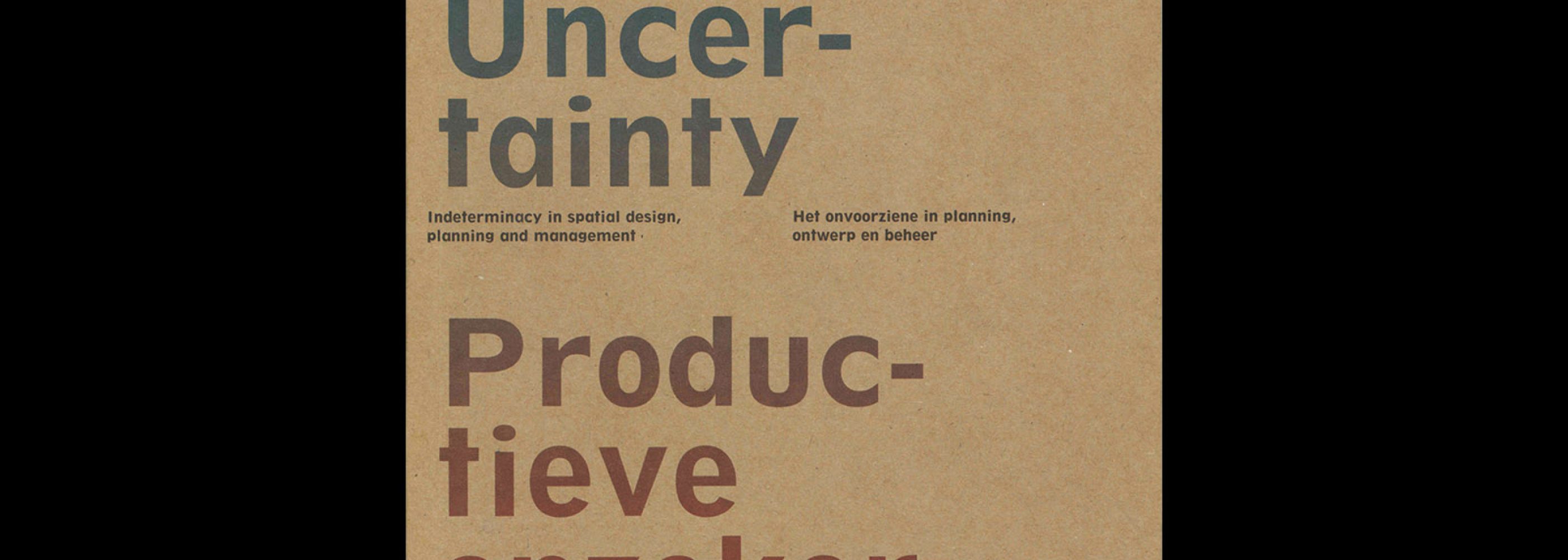 OASE 85, 2011, Productive Uncertainty. Designed by Aagje Martens and Karel Martens