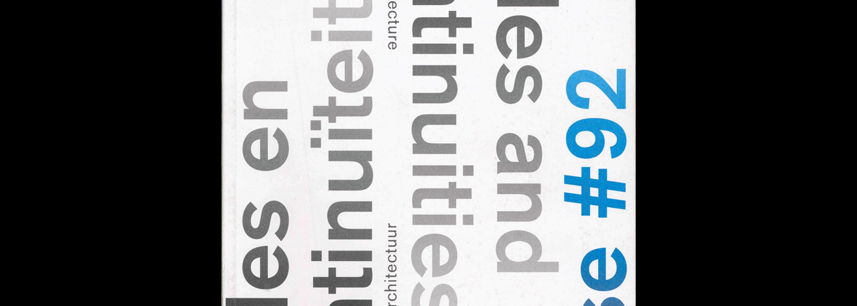 Oase 92, 2014, Codes and Continuities. Designed by Karel Martens & Aagje Martens, Werkplaats Typografie