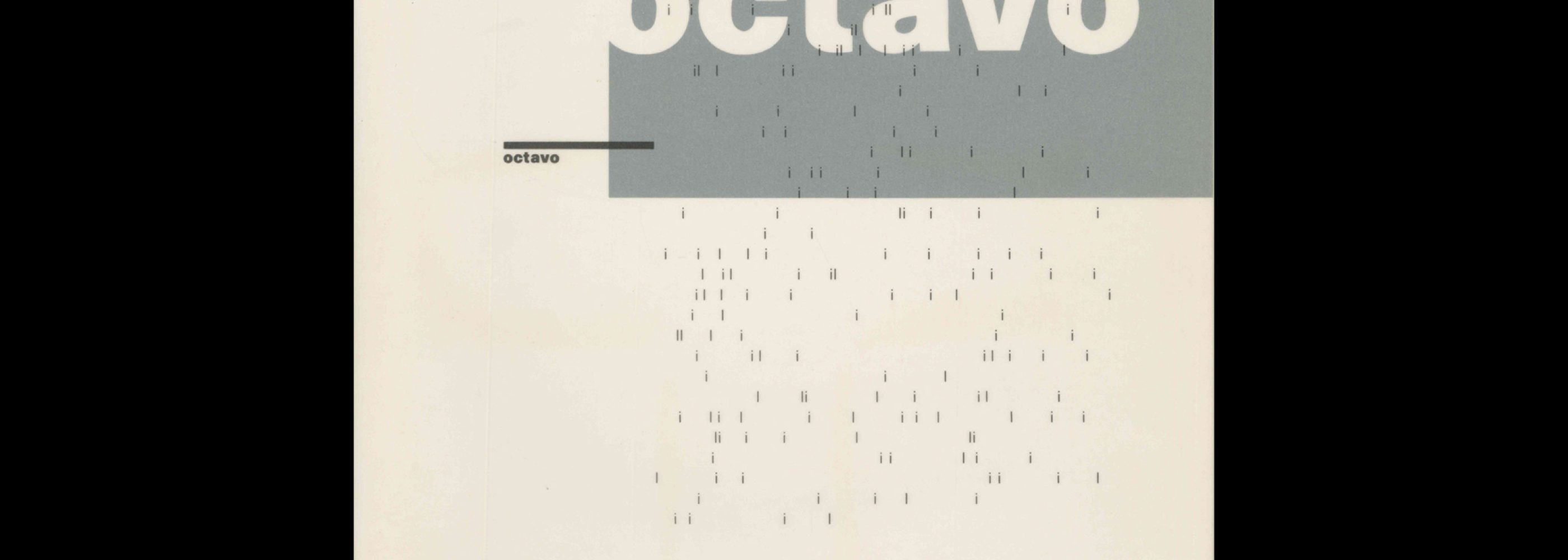 Octavo Issue 88.1, 1986. Designed and edited by 8VO