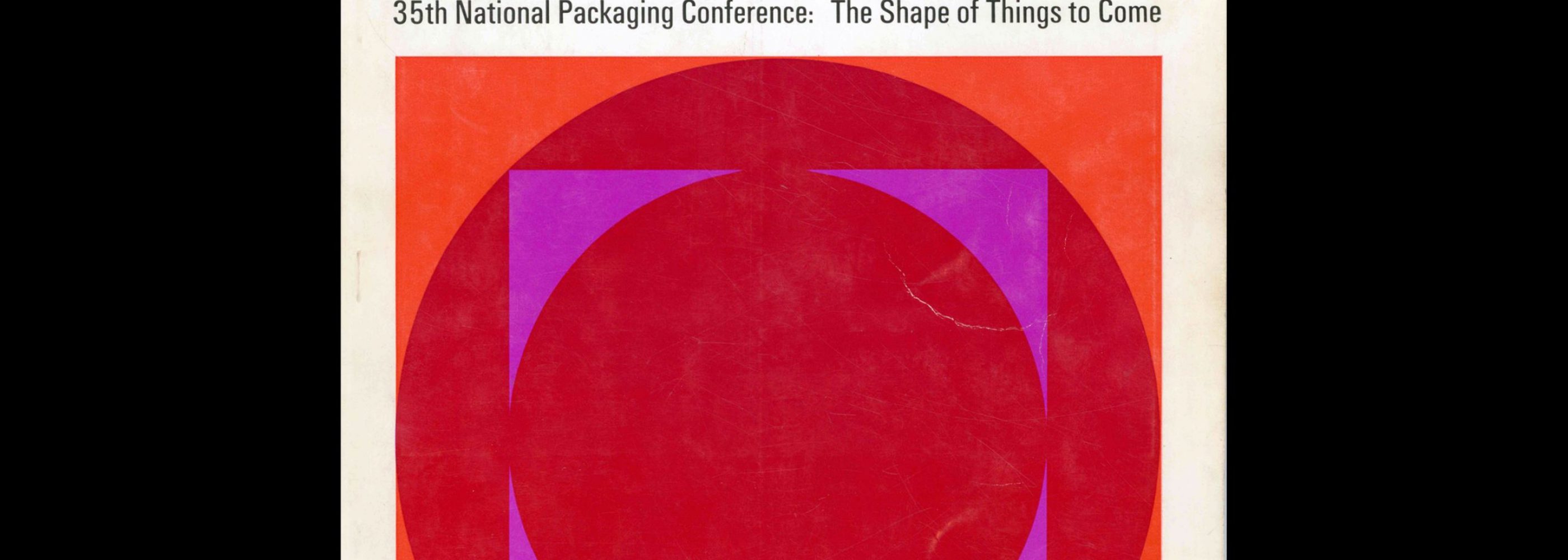 Packaging Design Vol 7, No 2, 1966. Cover design by Andrew P. Kner