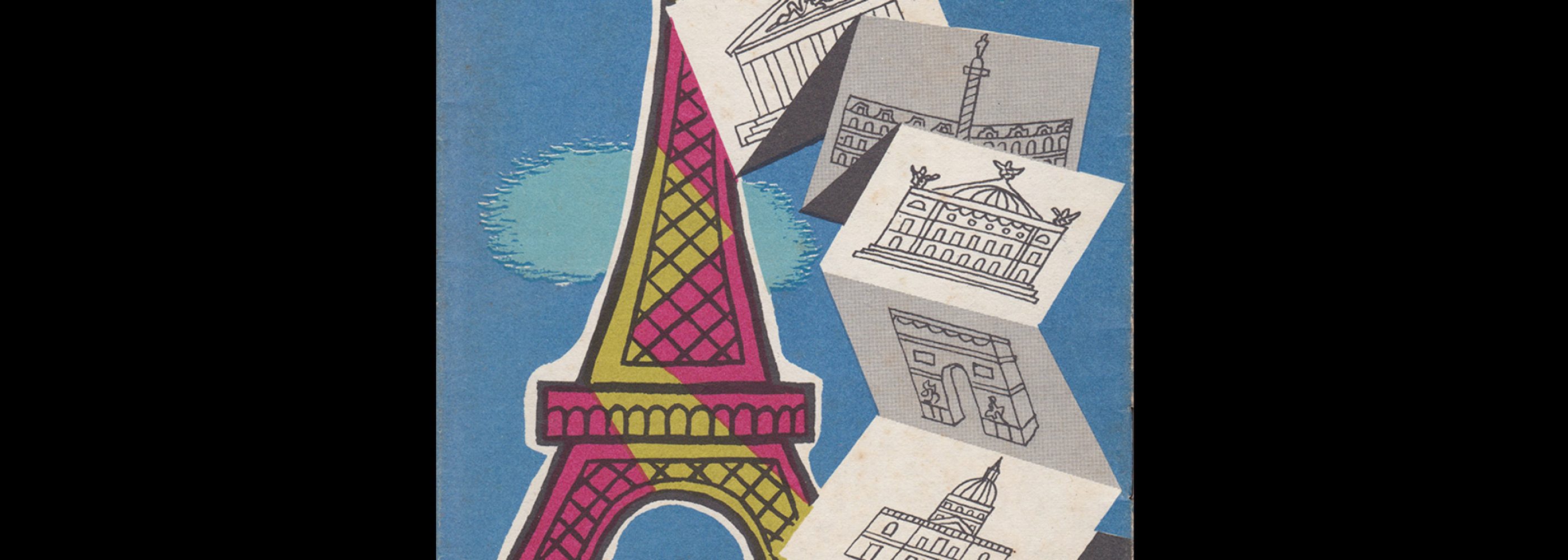 Paris Travel Brochure, 1969. Illustrated by Guy Georget.