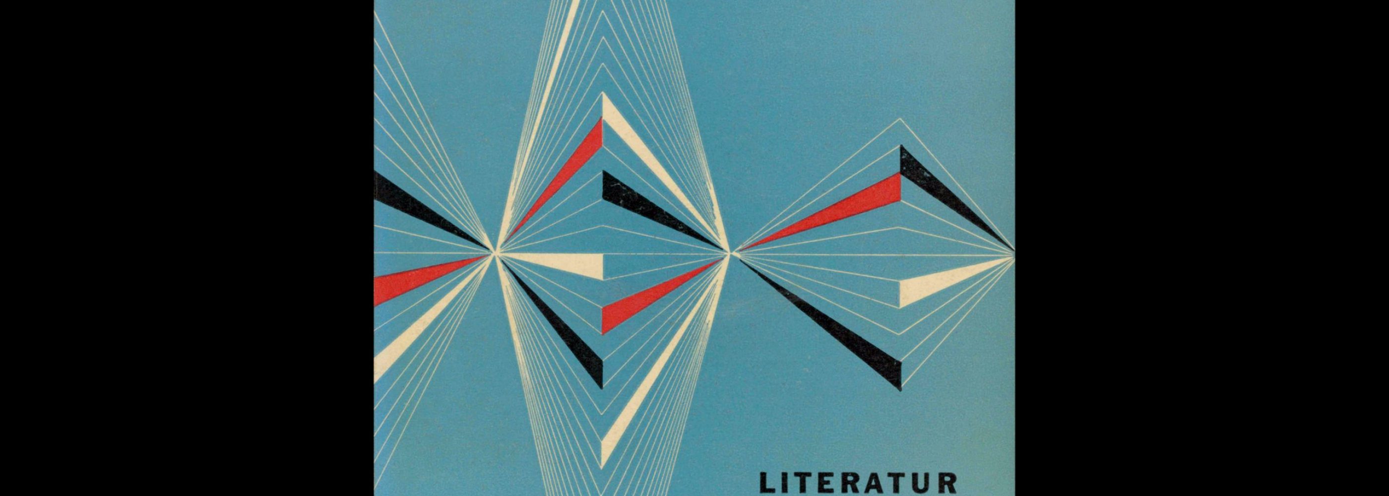 Perspektiven, Literatur, Kunst, Musik, 1, 1952. Cover design by Alvin Lustig