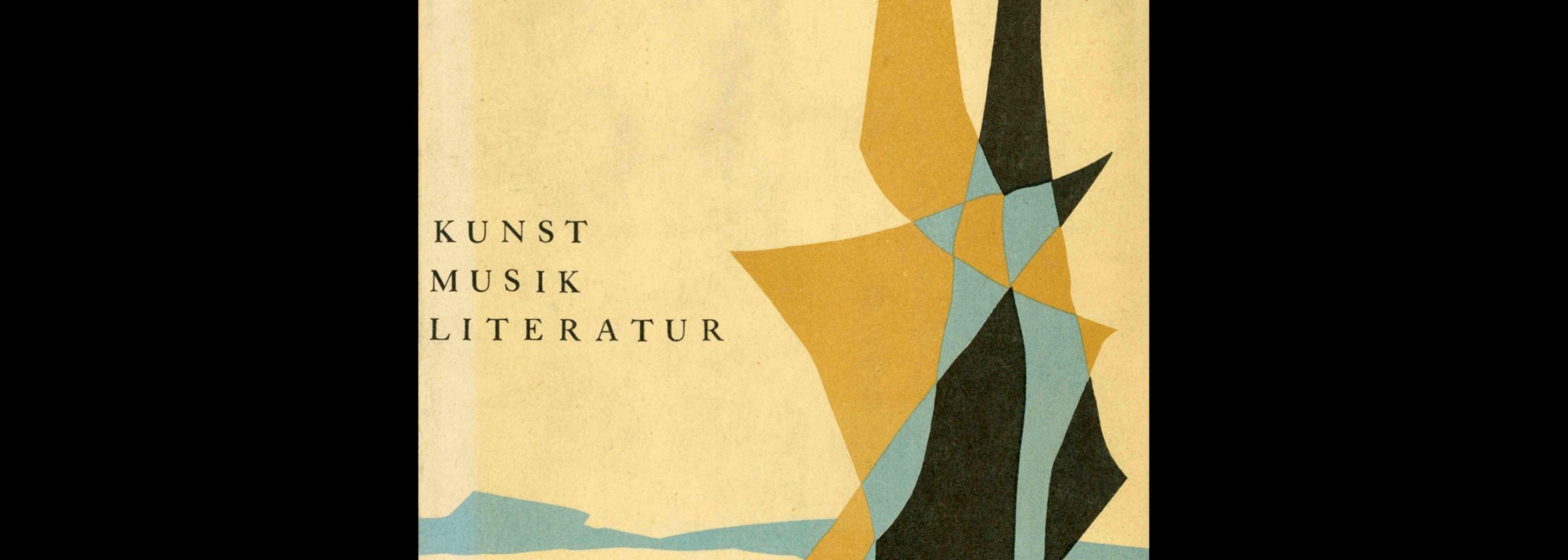 Perspektiven, Literatur, Kunst, Musik, 8, 1954. Cover design by Clemens L. Mirmont