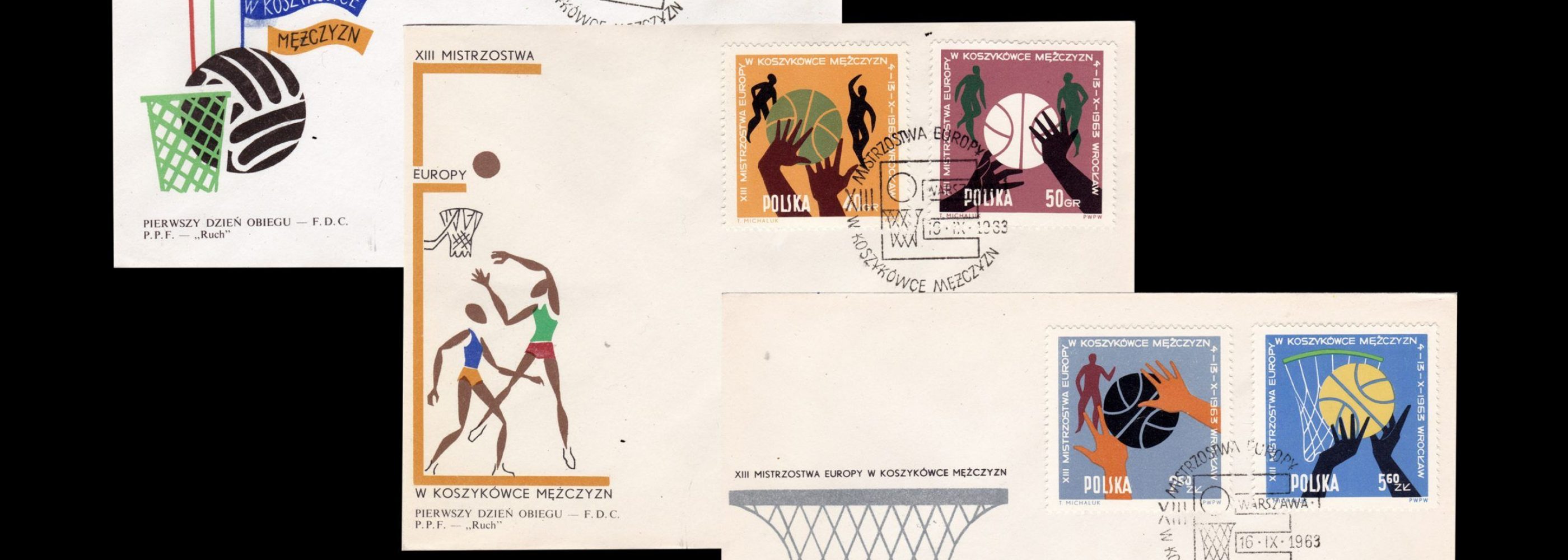 European basketball, Poland FDC, 1963