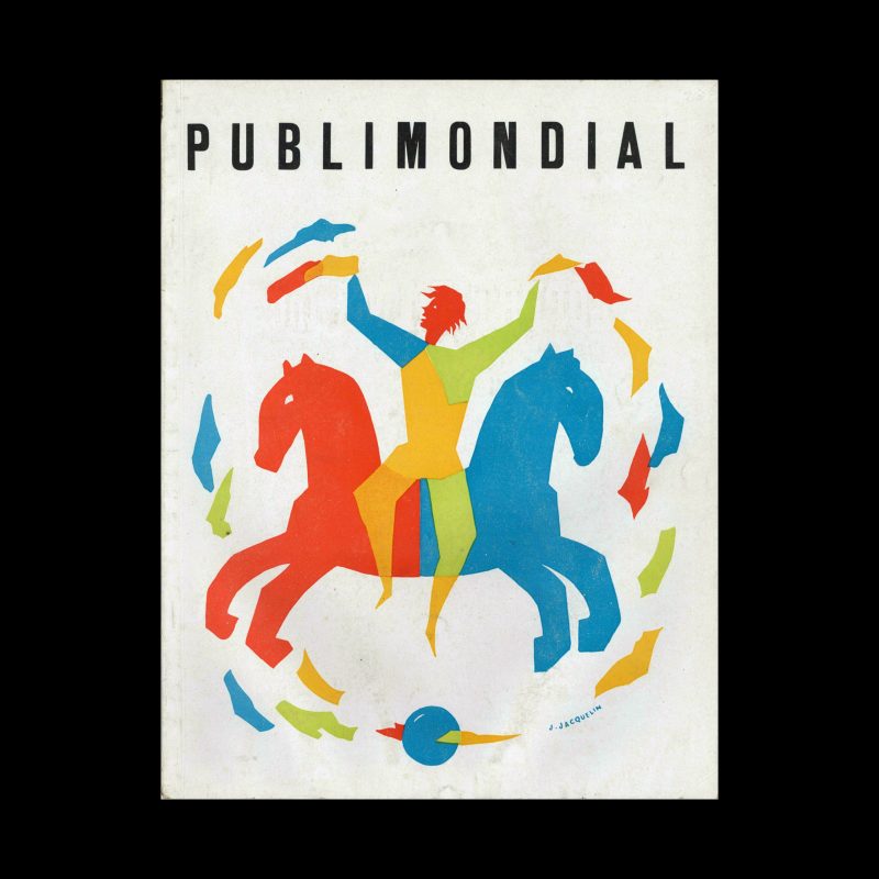 Publimondial 15, 1949. Cover design by Jean Jacquelin.
