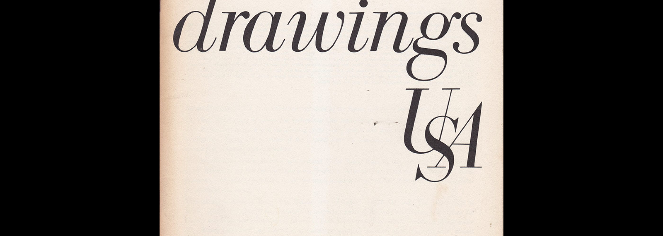Recent Drawings USA, Museum of Modern Art, 1956. Design and typography by Helen Federico