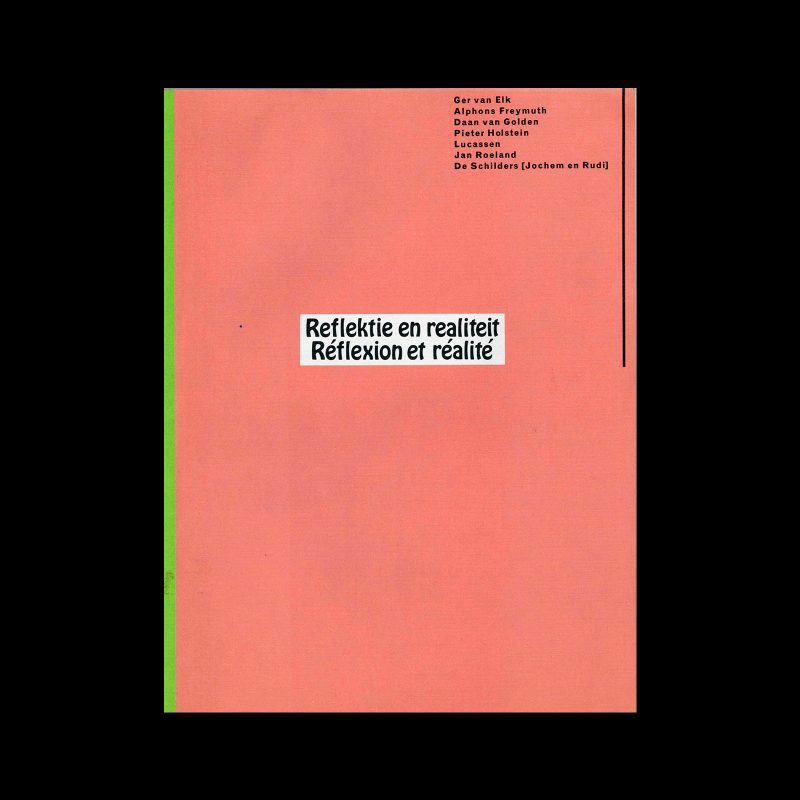 Reflektie en Realiteit, Reflexion et Realité, 1976. Designed by Jan van Toorn