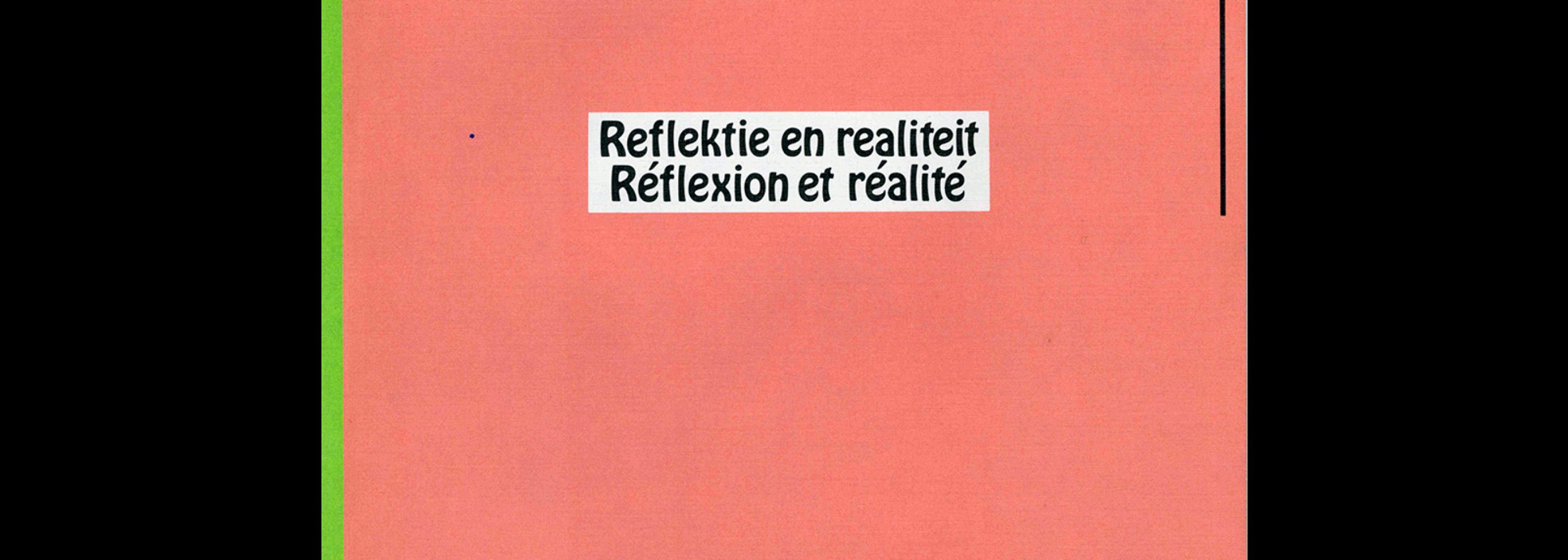 Reflektie en Realiteit, Reflexion et Realité, 1976. Designed by Jan van Toorn