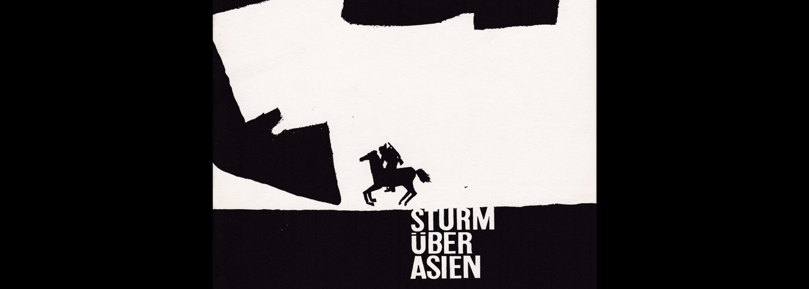Sturm über Asien. Die Kleine Filmkunstreihe 17 designed by Hans Hillmann