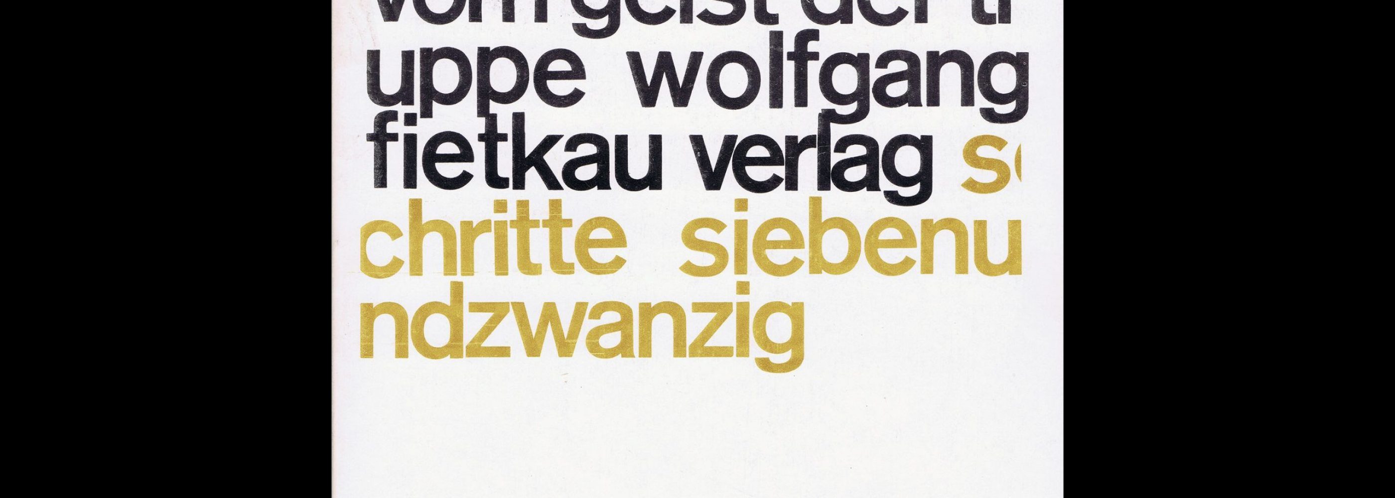 Walter Gerlach, Vom Geist der Truppe, Wolfgang Fietkau Verlag, 1974. Designed by Christian Chruxin