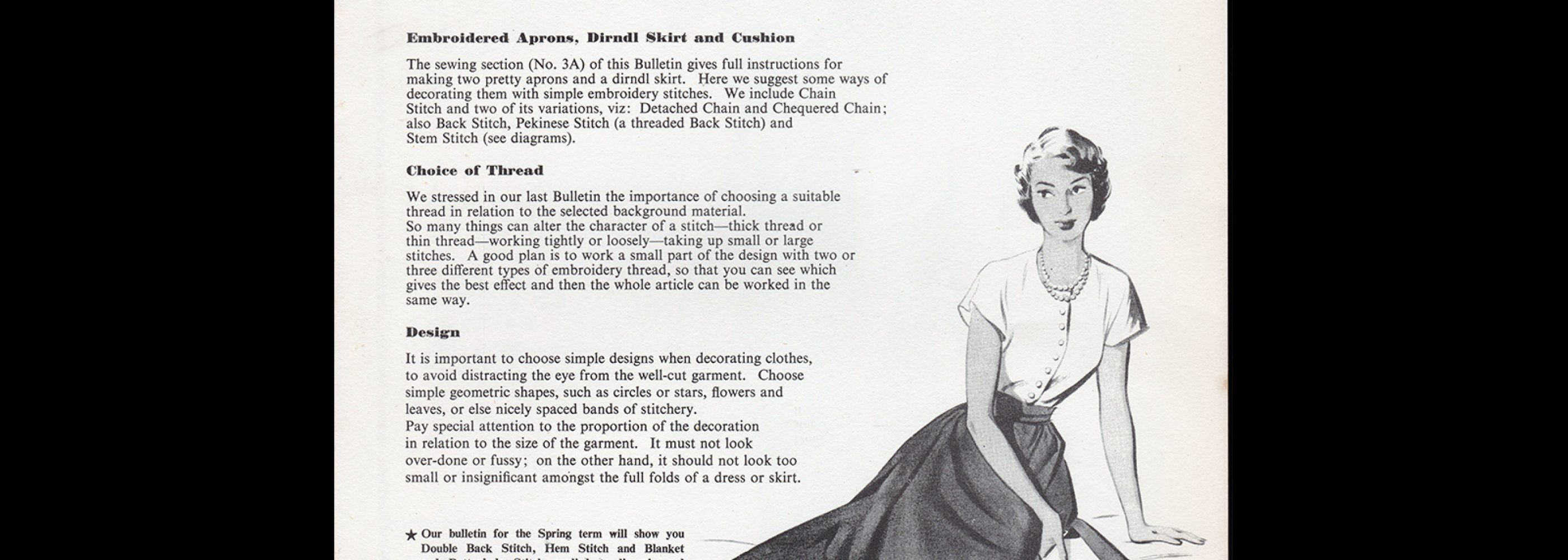 And So To Sew Bulletin 3b, 1950s