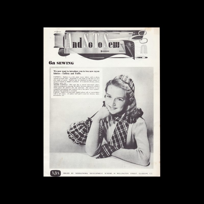 And So To Sew Bulletin 6a, 1950s