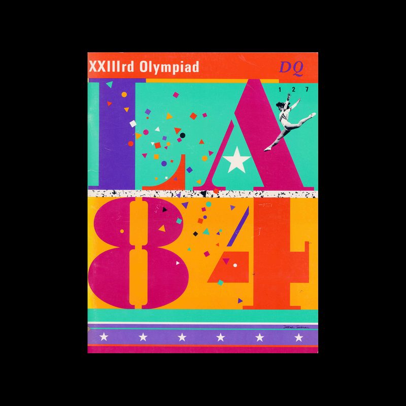 Design Quarterly 127, LA 84: Games of the XXIII Olympiad, 1985 designed by Deborah Sussman and Paul Prejza