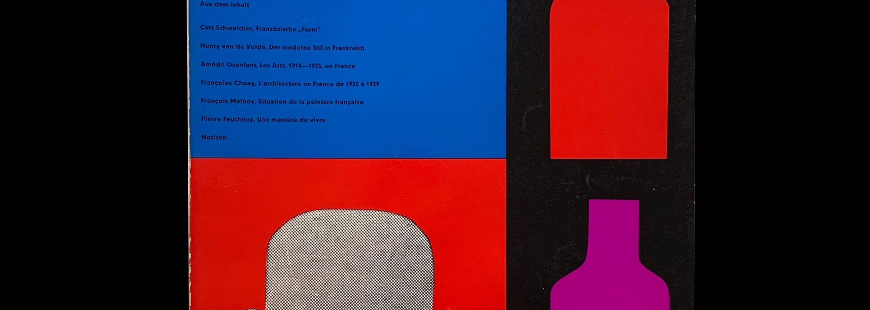 Form, Internationale Revue 7, 1959, Cover and Inners: Müller-Blase