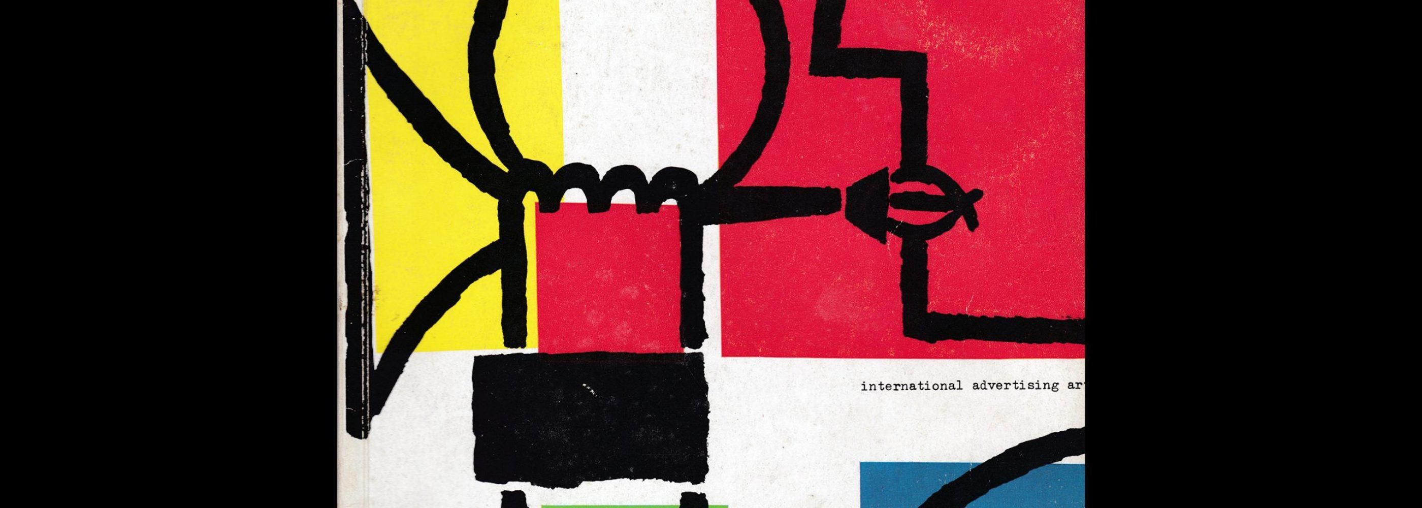 Gebrauchsgraphik, 10, 1957 cover by Felix Müller and Karl Oskar Blase (Muller-Blase)