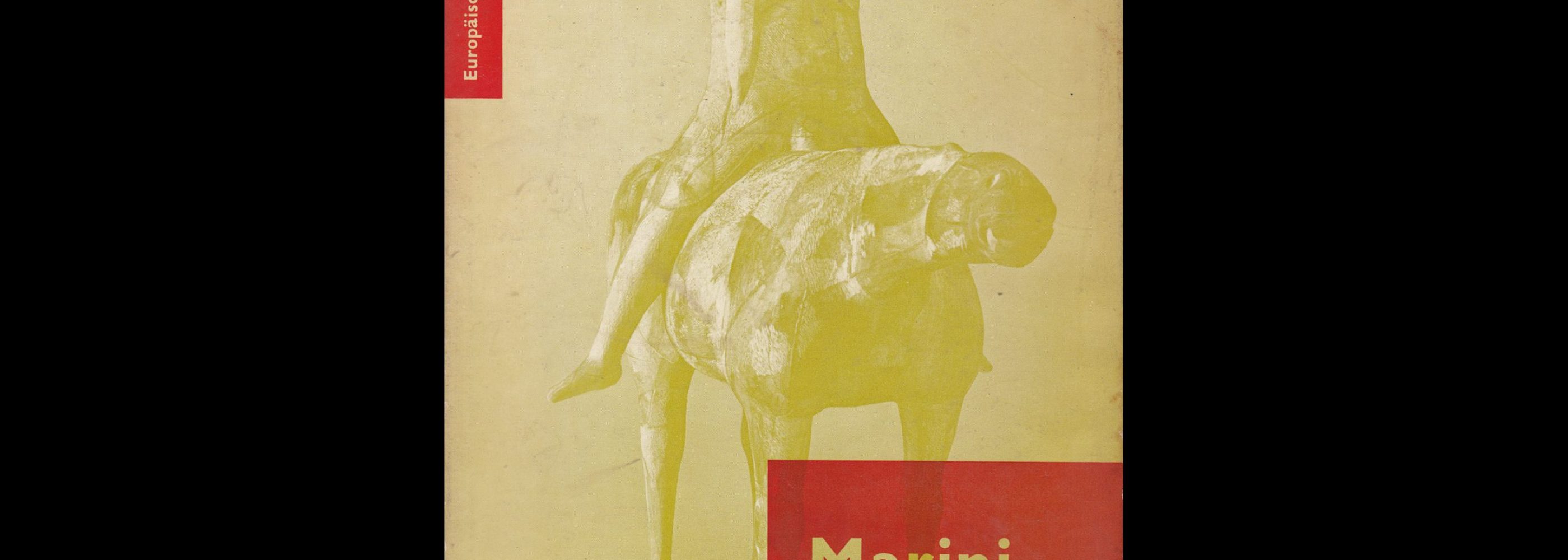 Marino Marini - Europäische Bildhauer, 1954. Designed by Otto Treumann