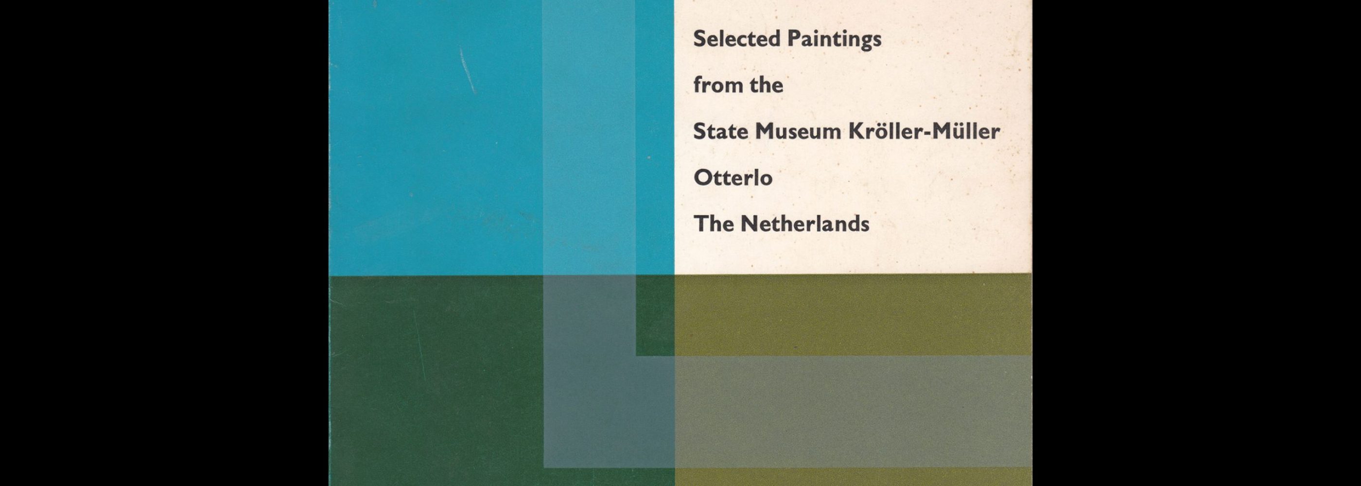 Selected Paintings from the State Museum, Kröller-Müller Otterlo, The Netherlands, 1962. Designed by Otto Truemann